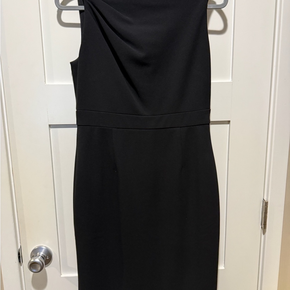 Vince Camuto Black One Shoulder Dress